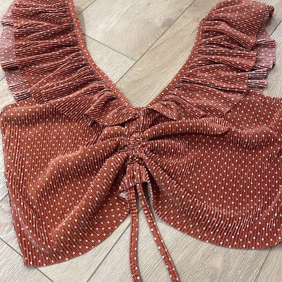 Zara, polka dot, crop top, size L - Picture 4 of 4